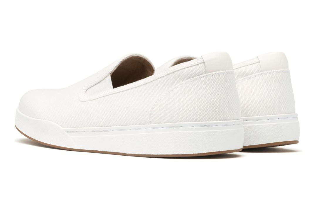 Encore Slip On White Canvas | Women ABEO Footwear Sneakers