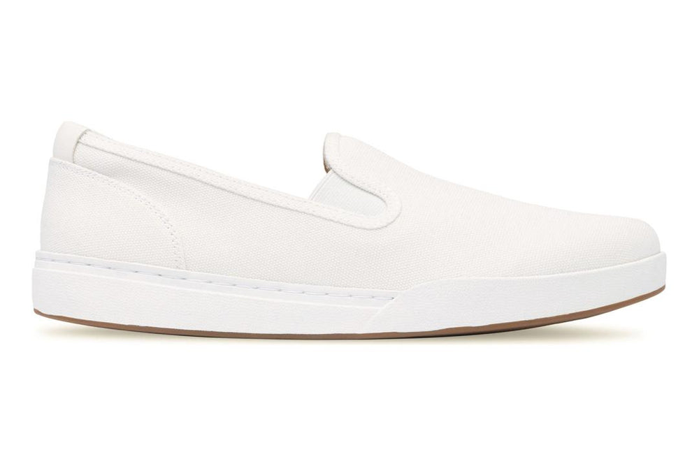 Encore Slip On White Canvas | Women ABEO Footwear Sneakers