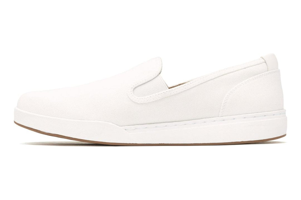 Encore Slip On White Canvas | Women ABEO Footwear Sneakers