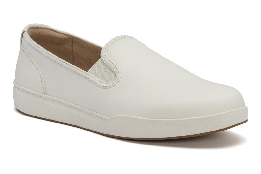 Encore Slip On White Leather | Women ABEO Footwear Sneakers