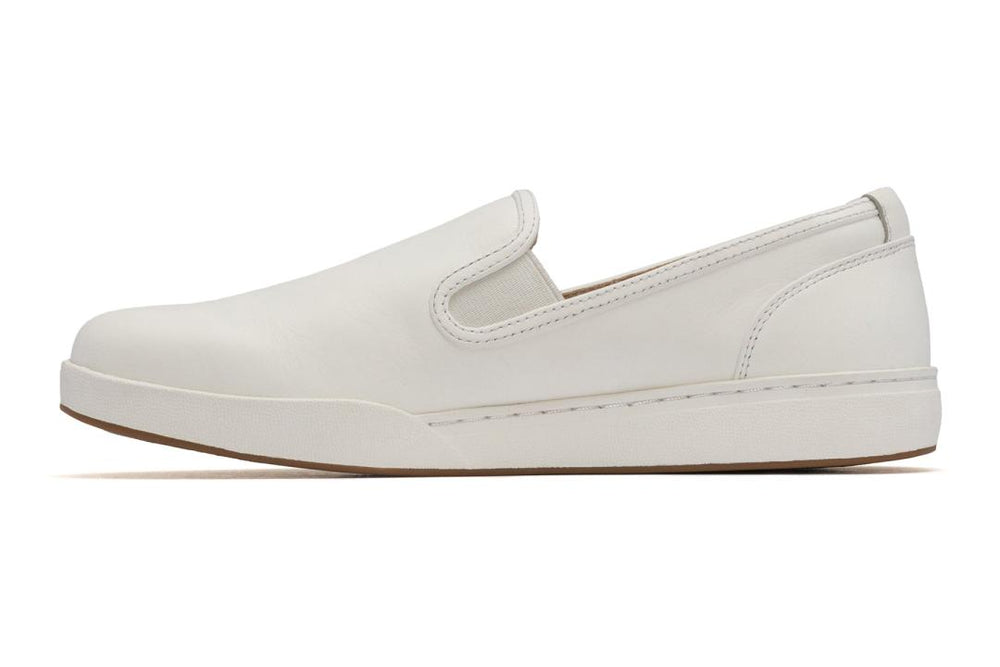Encore Slip On White Leather | Women ABEO Footwear Sneakers