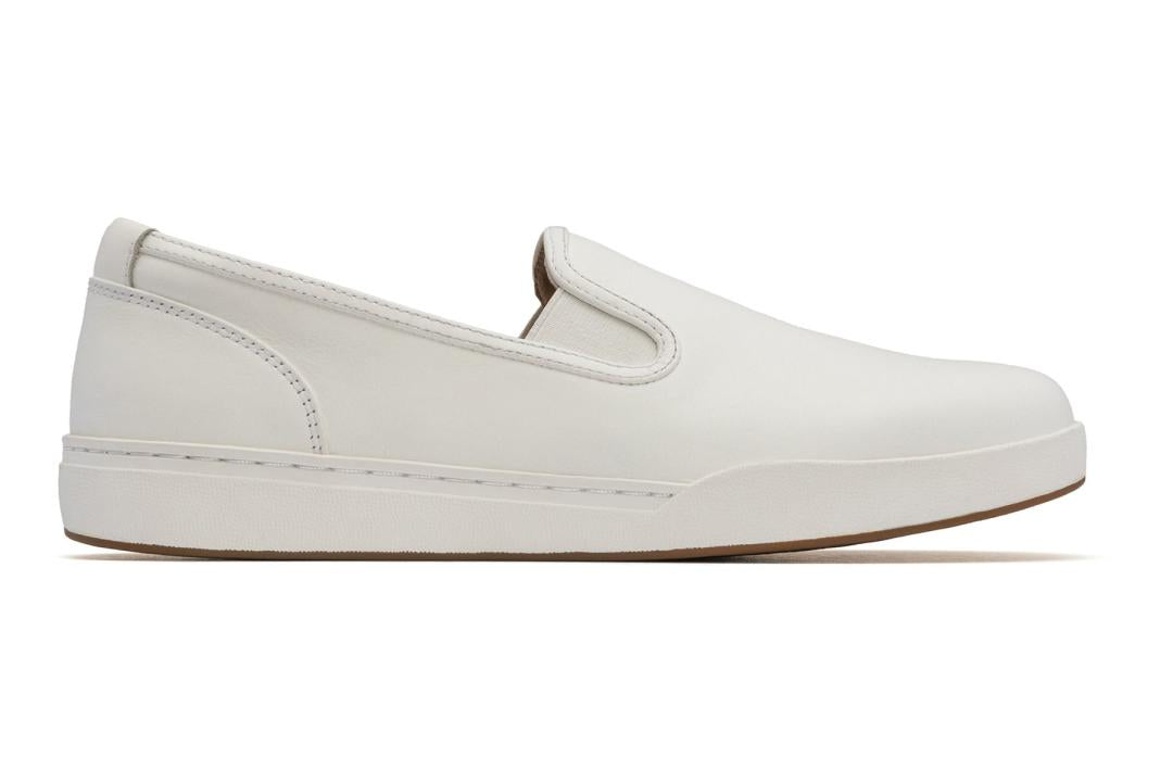 Encore Slip On White Leather | Women ABEO Footwear Sneakers