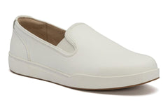 Encore Slip On White Leather | Women ABEO Footwear Sneakers