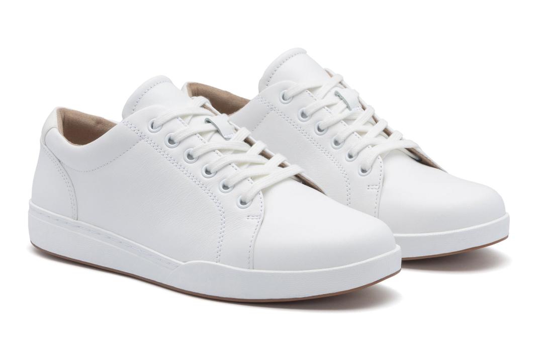 Encore Sneaker White Leather | Women ABEO Footwear Casual Shoes