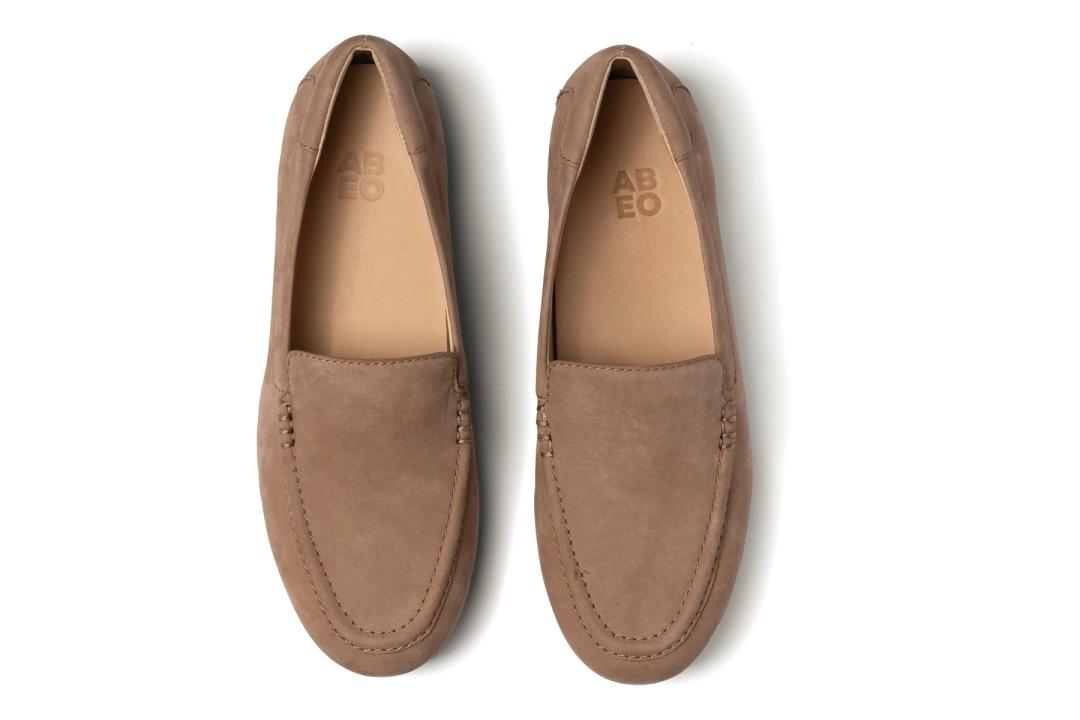 Harbor Dark Beige Nubuck | Women ABEO Footwear Dress