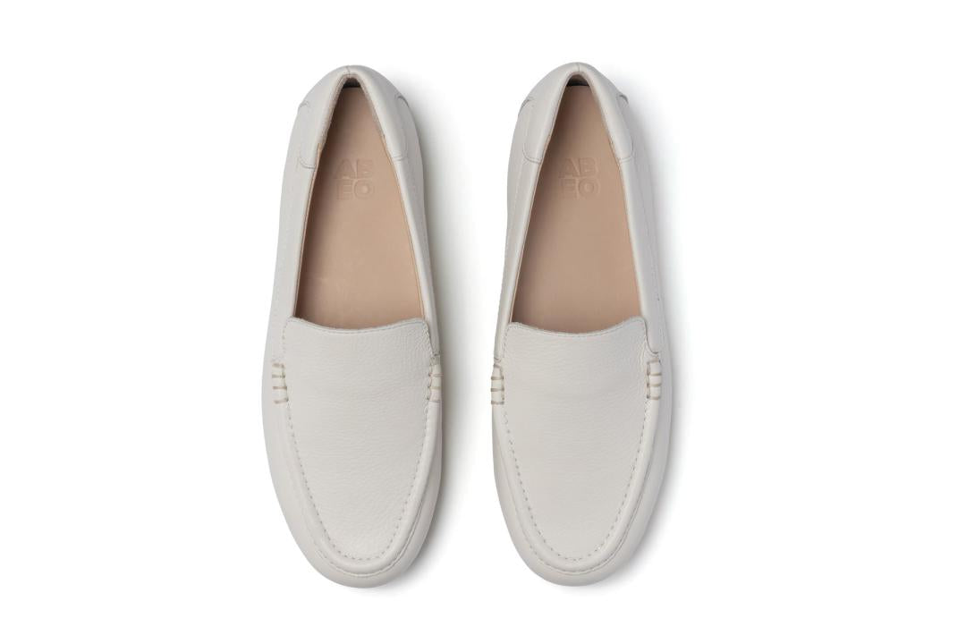 Harbor White Pebble Leather | Women ABEO Footwear Dress