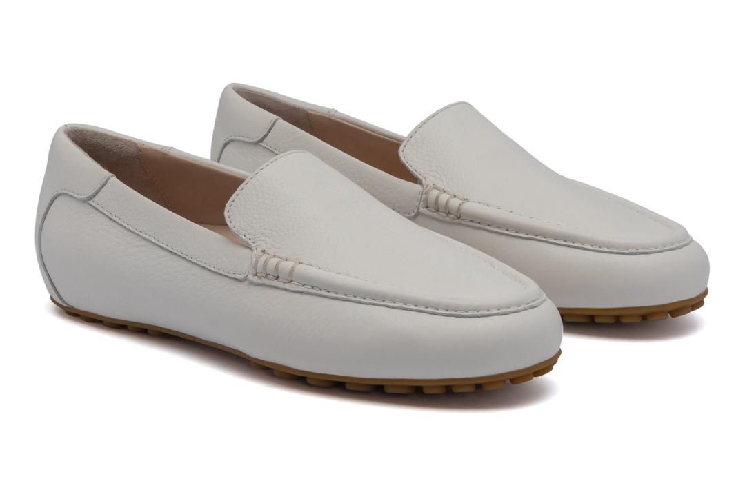 Harbor White Pebble Leather | Women ABEO Footwear Dress
