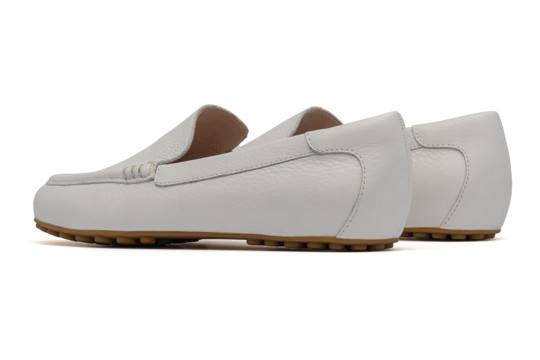 Harbor White Pebble Leather | Women ABEO Footwear Dress