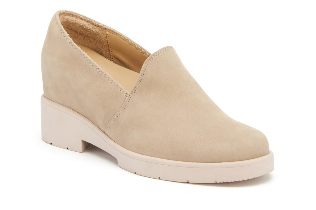 Horizon Slip On Beige Nubuck | Women ABEO Footwear Dress