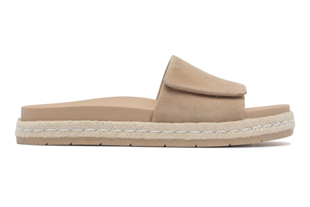 Isle Slide Cuban Sand Suede | Women ABEO Footwear Sandals