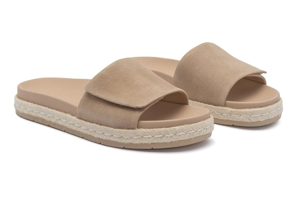 Isle Slide Cuban Sand Suede | Women ABEO Footwear Sandals