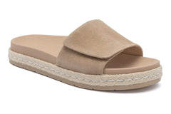 Isle Slide Cuban Sand Suede | Women ABEO Footwear Sandals