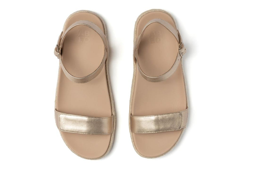 Isle Strap Light Gold | Women ABEO Footwear Sandals