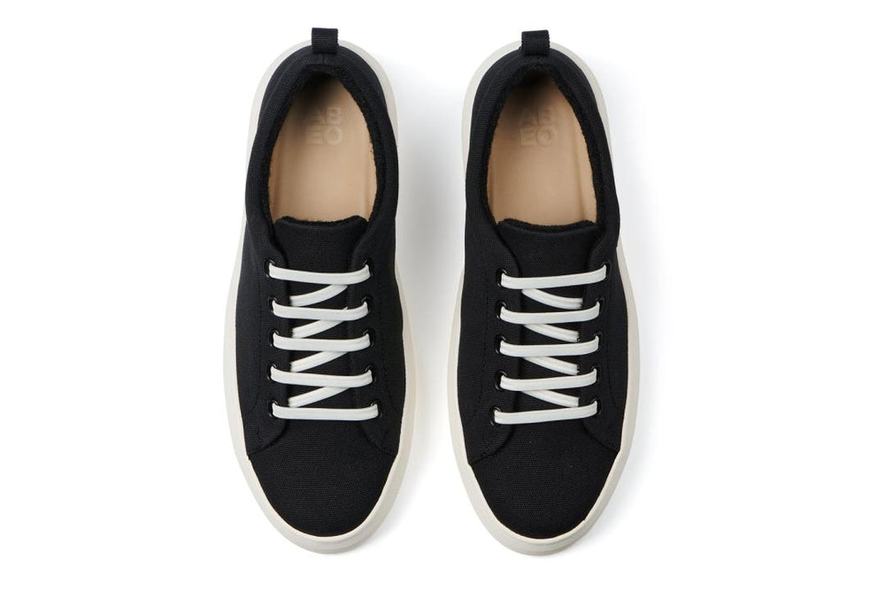 Jumpstreet Bungee Black Canvas | Women ABEO Footwear Sneakers