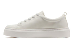 Jumpstreet Bungee White Canvas | Women ABEO Footwear Sneakers