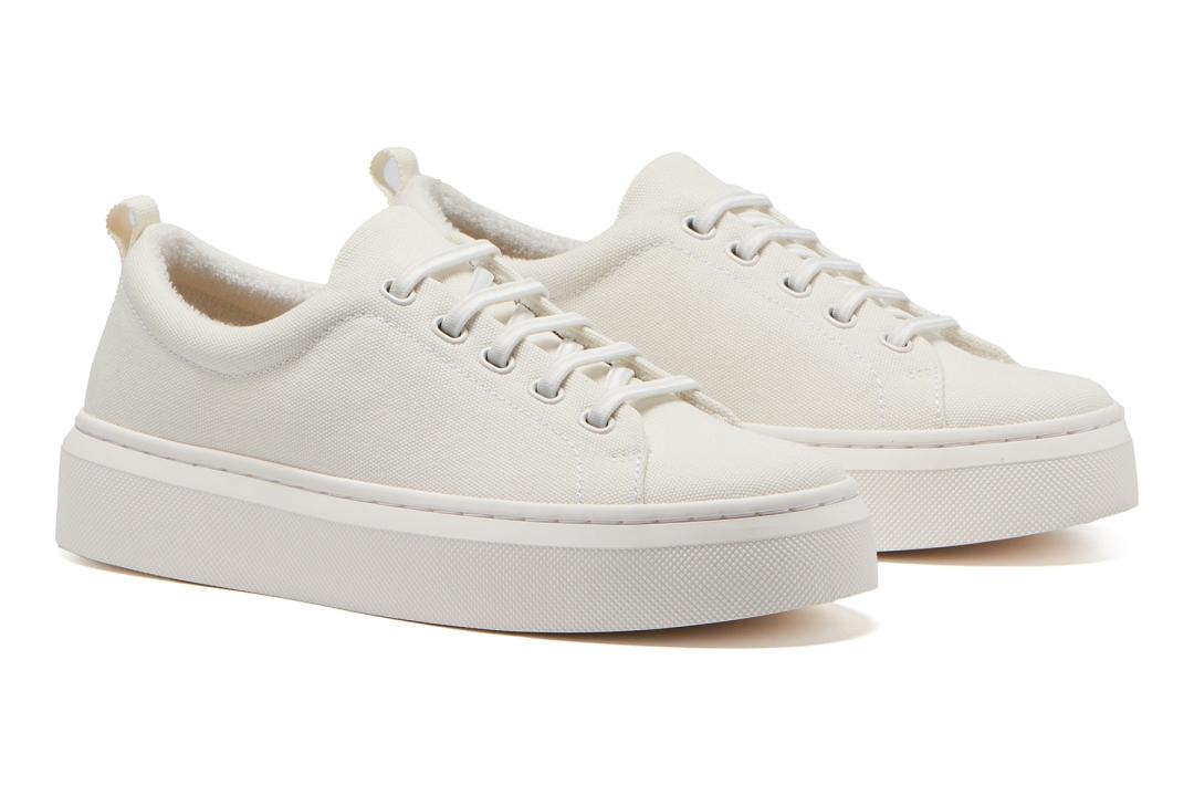 Jumpstreet Bungee White Canvas | Women ABEO Footwear Sneakers