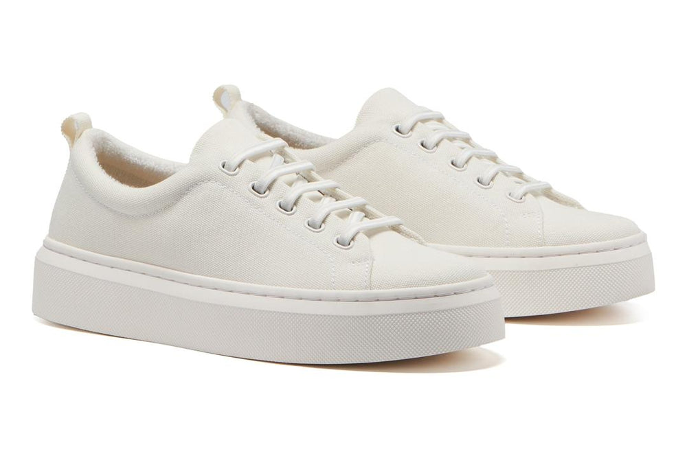 Jumpstreet Bungee White Canvas | Women ABEO Footwear Sneakers