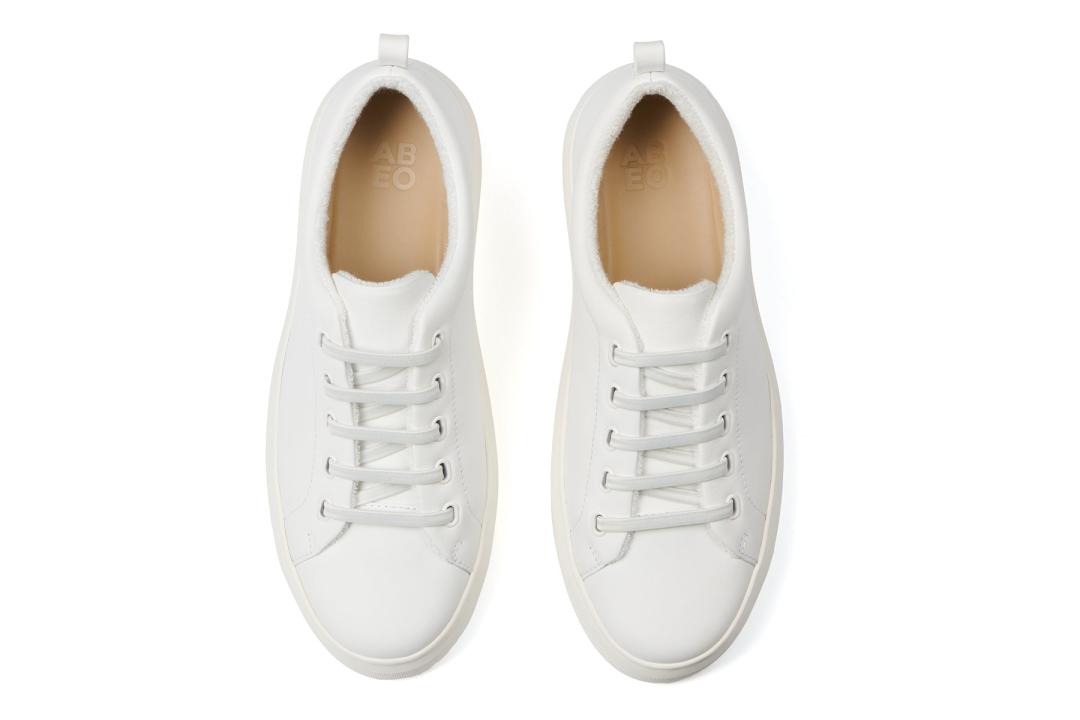 Jumpstreet Bungee White Leather | Women ABEO Footwear Sneakers