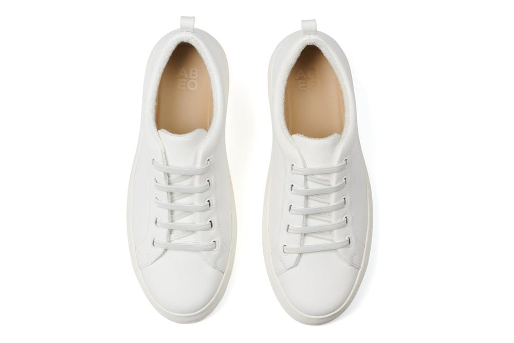 Jumpstreet Bungee White Leather | Women ABEO Footwear Sneakers