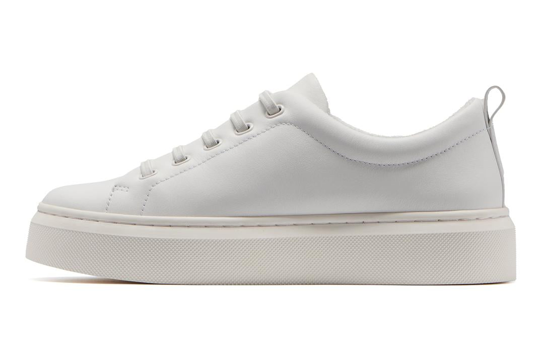 Jumpstreet Bungee White Leather | Women ABEO Footwear Sneakers