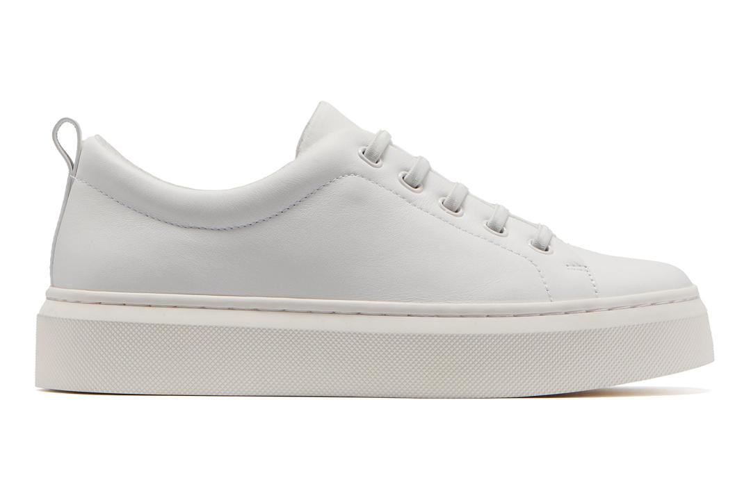 Jumpstreet Bungee White Leather | Women ABEO Footwear Sneakers