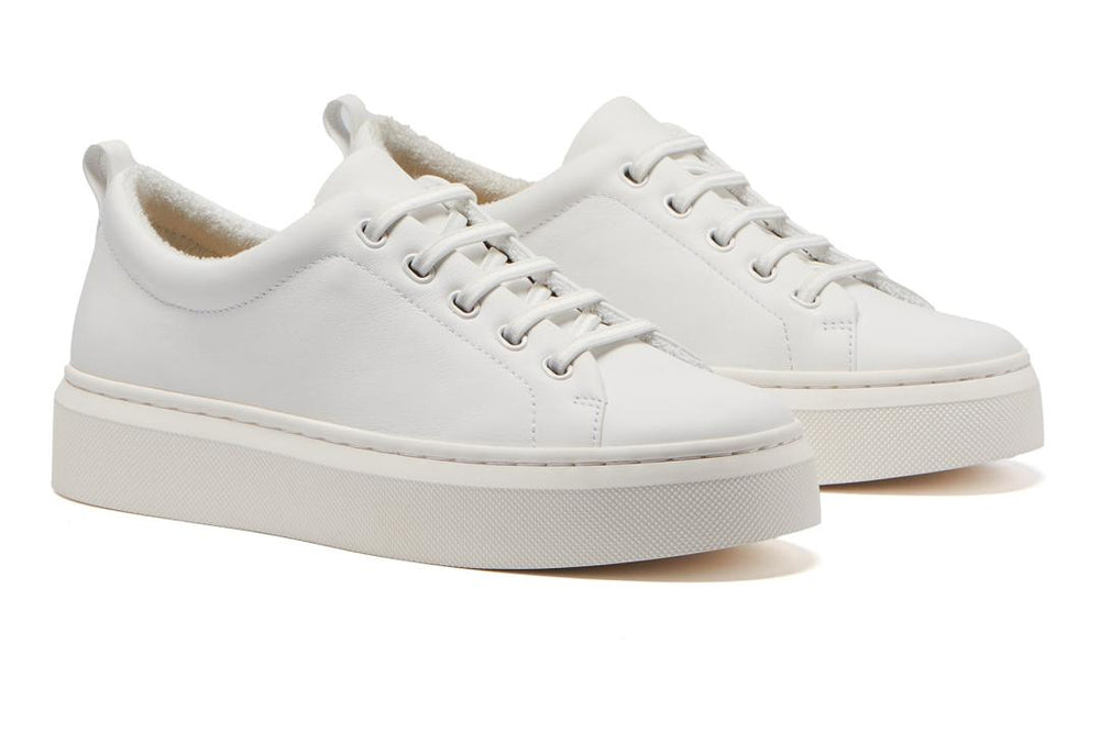 Jumpstreet Bungee White Leather | Women ABEO Footwear Sneakers