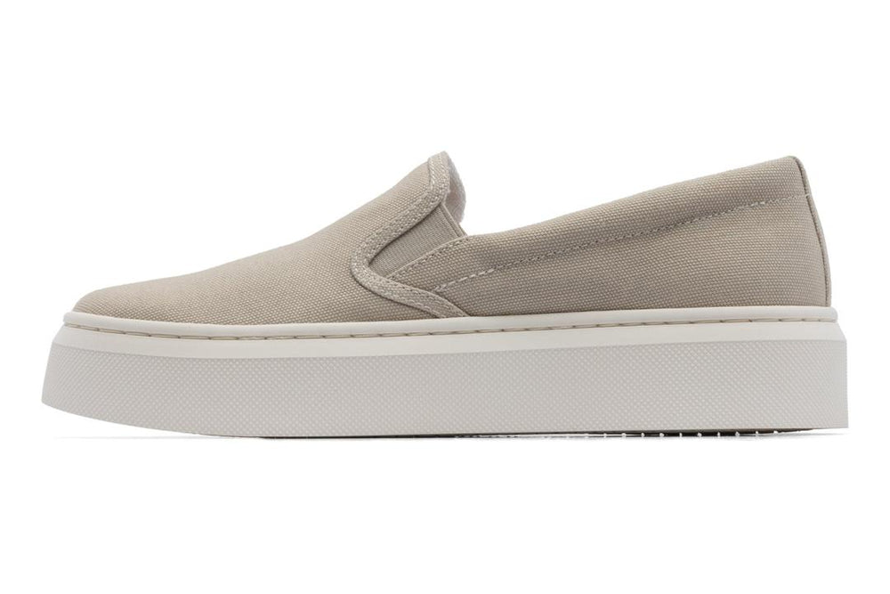 Jumpstreet Slip On Beige Canvas | Women ABEO Footwear Casual Shoes