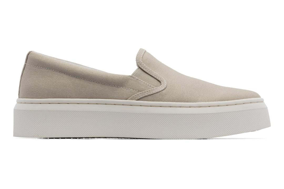 Jumpstreet Slip On Beige Canvas | Women ABEO Footwear Casual Shoes