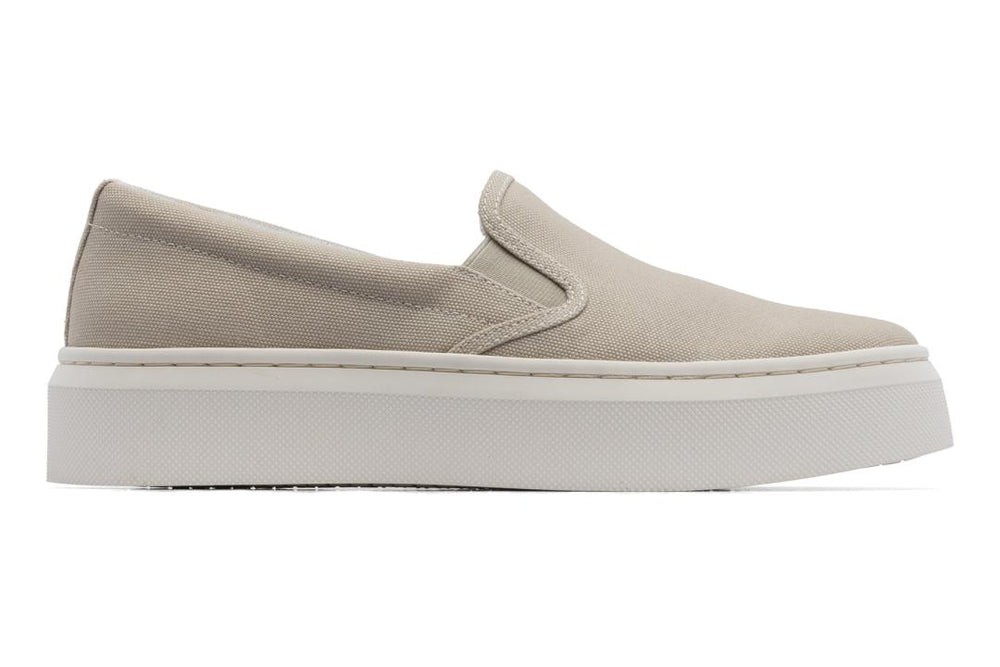 Jumpstreet Slip On Beige Canvas | Women ABEO Footwear Casual Shoes