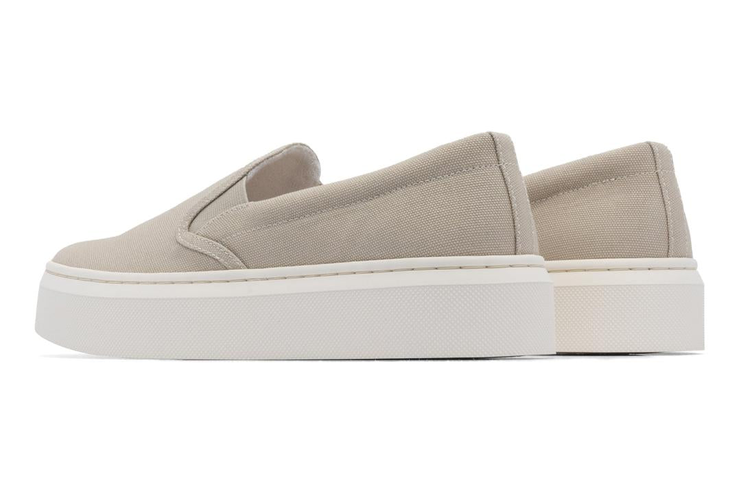 Jumpstreet Slip On Beige Canvas | Women ABEO Footwear Casual Shoes