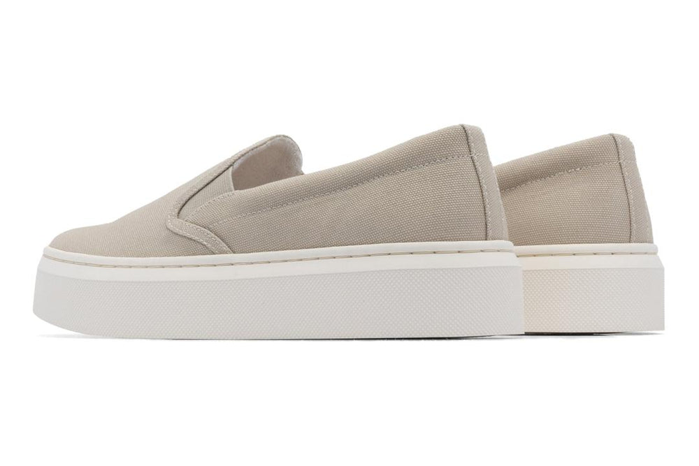 Jumpstreet Slip On Beige Canvas | Women ABEO Footwear Casual Shoes