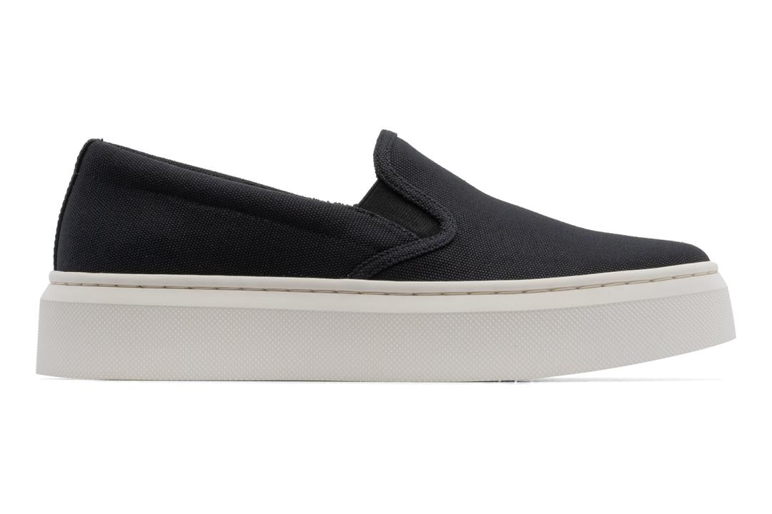 Jumpstreet Slip On Black Canvas | Women ABEO Footwear Casual Shoes