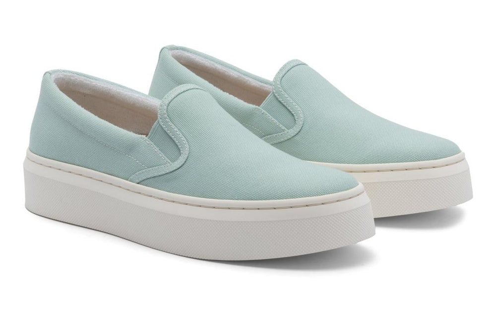 Jumpstreet Slip On Mint Canvas | Women ABEO Footwear Casual Shoes