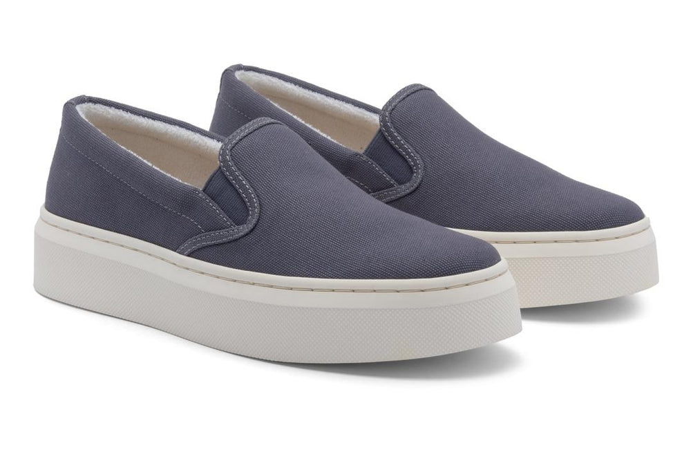 Jumpstreet Slip On Navy Canvas | Women ABEO Footwear Casual Shoes