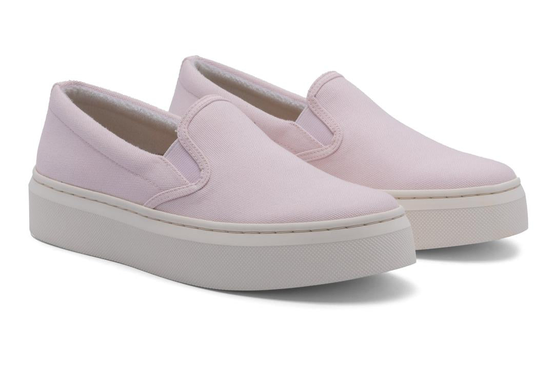 Jumpstreet Slip On Pink Canvas | Women ABEO Footwear Casual Shoes