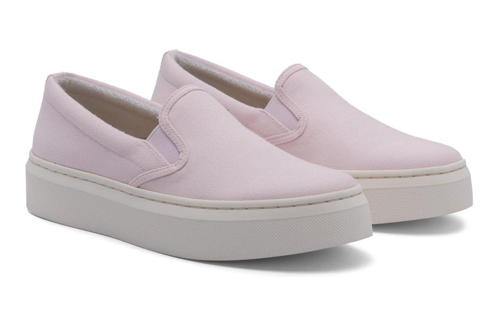 Jumpstreet Slip On Pink Canvas | Women ABEO Footwear Casual Shoes