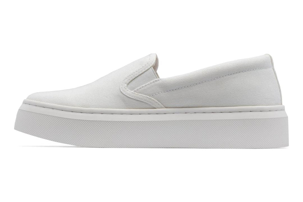 Jumpstreet Slip On White Canvas | Women ABEO Footwear Sneakers