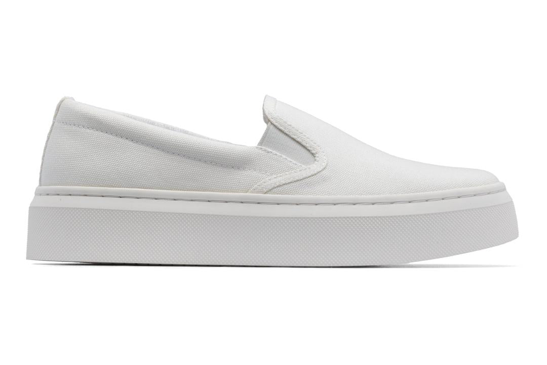 Jumpstreet Slip On White Canvas | Women ABEO Footwear Sneakers