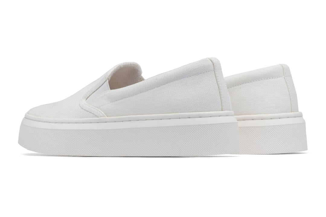 Jumpstreet Slip On White Canvas | Women ABEO Footwear Sneakers
