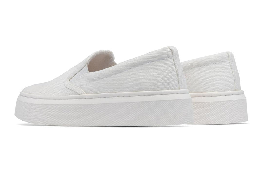 Jumpstreet Slip On White Canvas | Women ABEO Footwear Sneakers