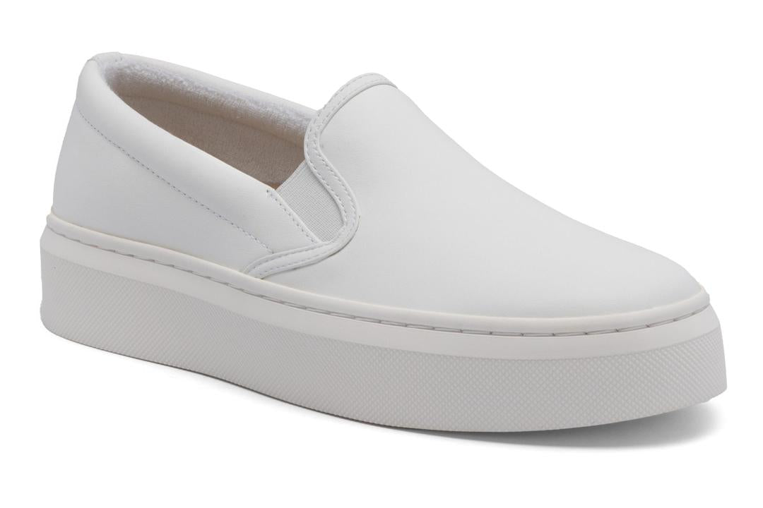 Jumpstreet Slip On White Leather | Women ABEO Footwear Casual Shoes