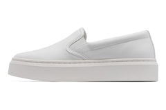 Jumpstreet Slip On White Leather | Women ABEO Footwear Casual Shoes