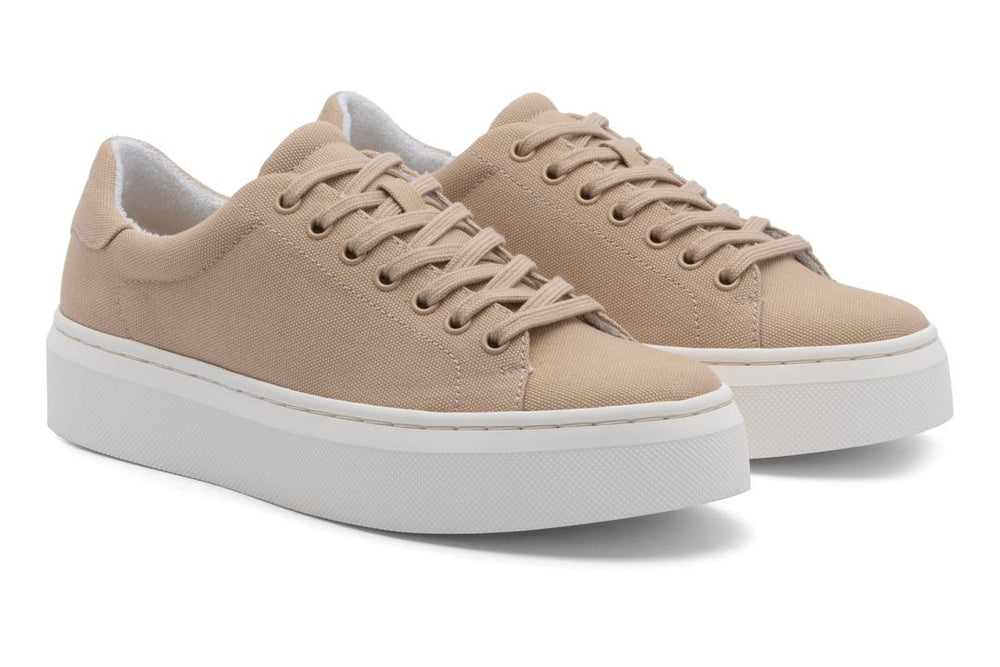 Jumpstreet Sneaker Sand Canvas | Women ABEO Footwear Sneakers