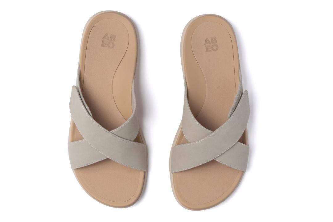 Laguna Slide Cuban Sand Leather | Women ABEO Footwear Sandals