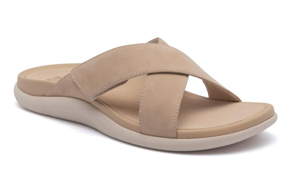 Laguna Slide Cuban Sand Leather | Women ABEO Footwear Sandals
