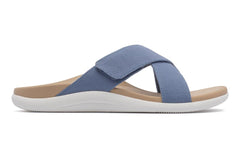Laguna Slide Light Denim Canvas | Women ABEO Footwear Sandals
