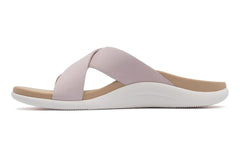 Laguna Slide Pink Leather | Women ABEO Footwear Sandals