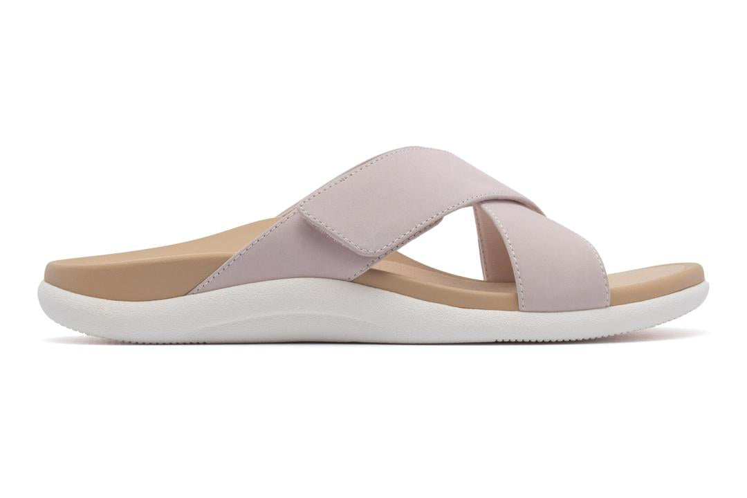 Laguna Slide Pink Leather | Women ABEO Footwear Sandals