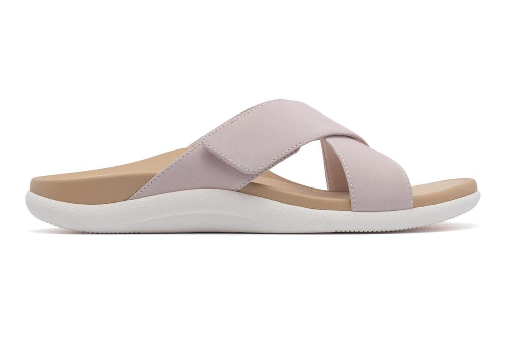 Laguna Slide Pink Leather | Women ABEO Footwear Sandals
