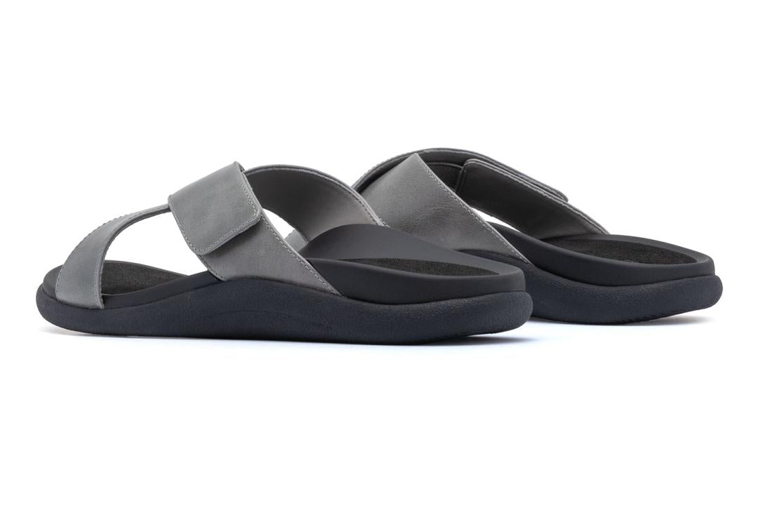 Laguna Slide Silver Leather | Women ABEO Footwear Sandals